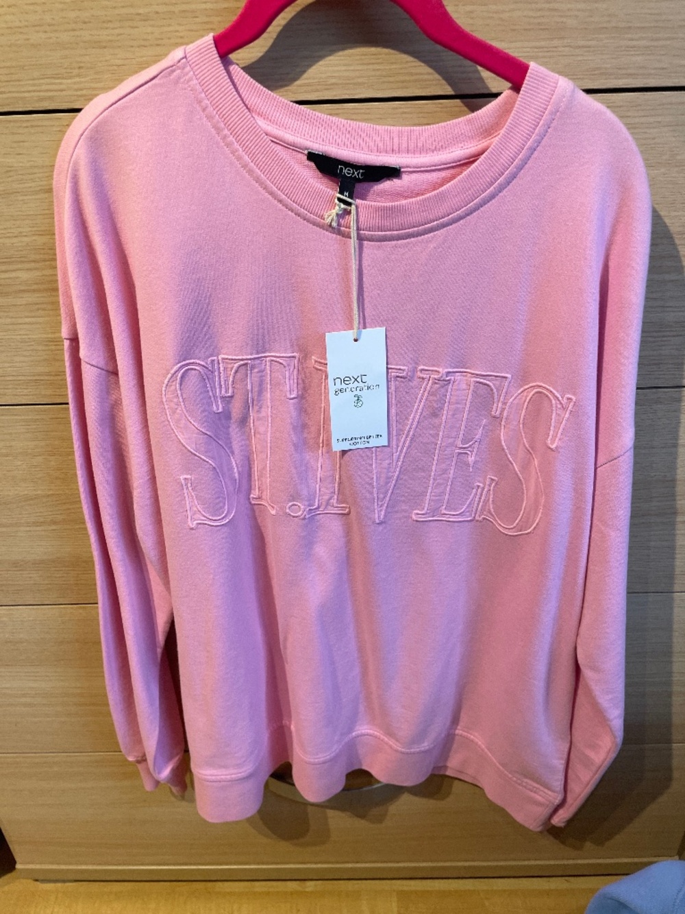 Ladies pink sweatshirt new